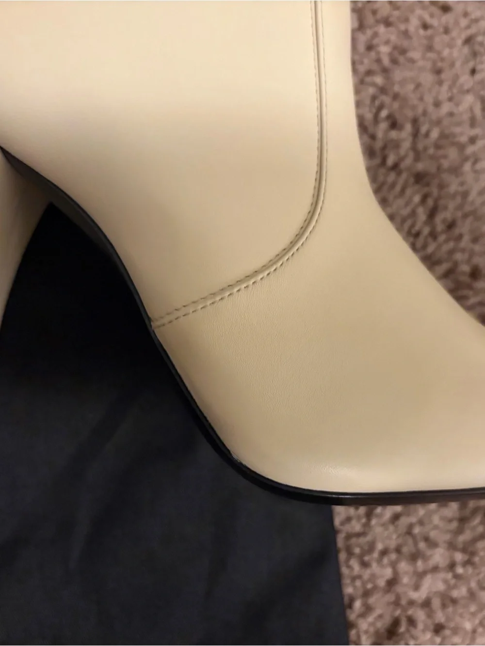 Authentic Saint Laurent  Koller Calfskin Leather Over-the-Knee Stiletto Boot